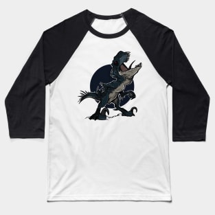 Night Fury: The Dinosaur in Blue and Black Baseball T-Shirt